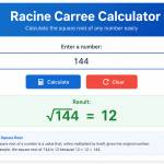 Racine Carree Calculator
