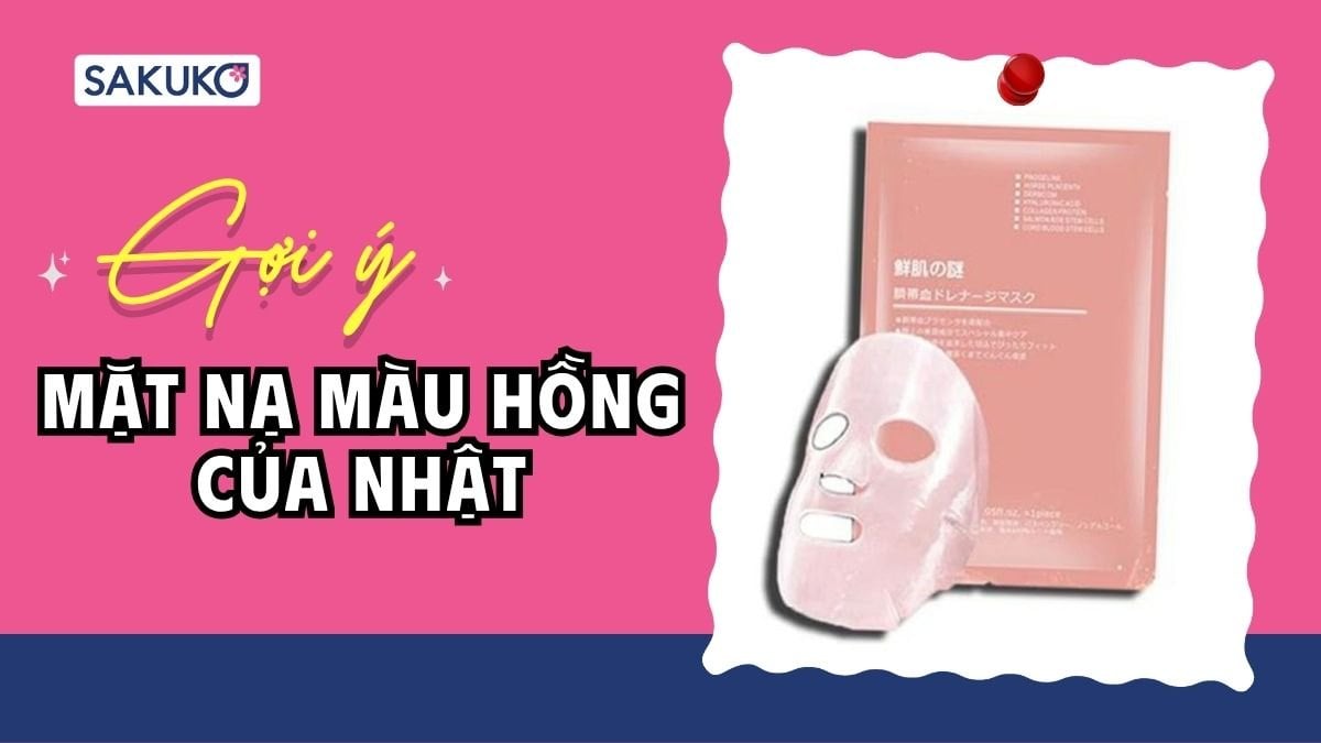 mặt nạ màu hồng của nhật