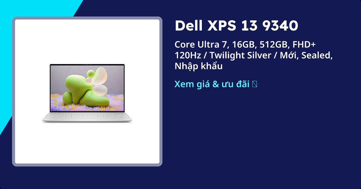 Dell XPS 9340 mỏng nhẹ, cao cấp | Góp 0% | 05/2026 - Thinkpro.vn