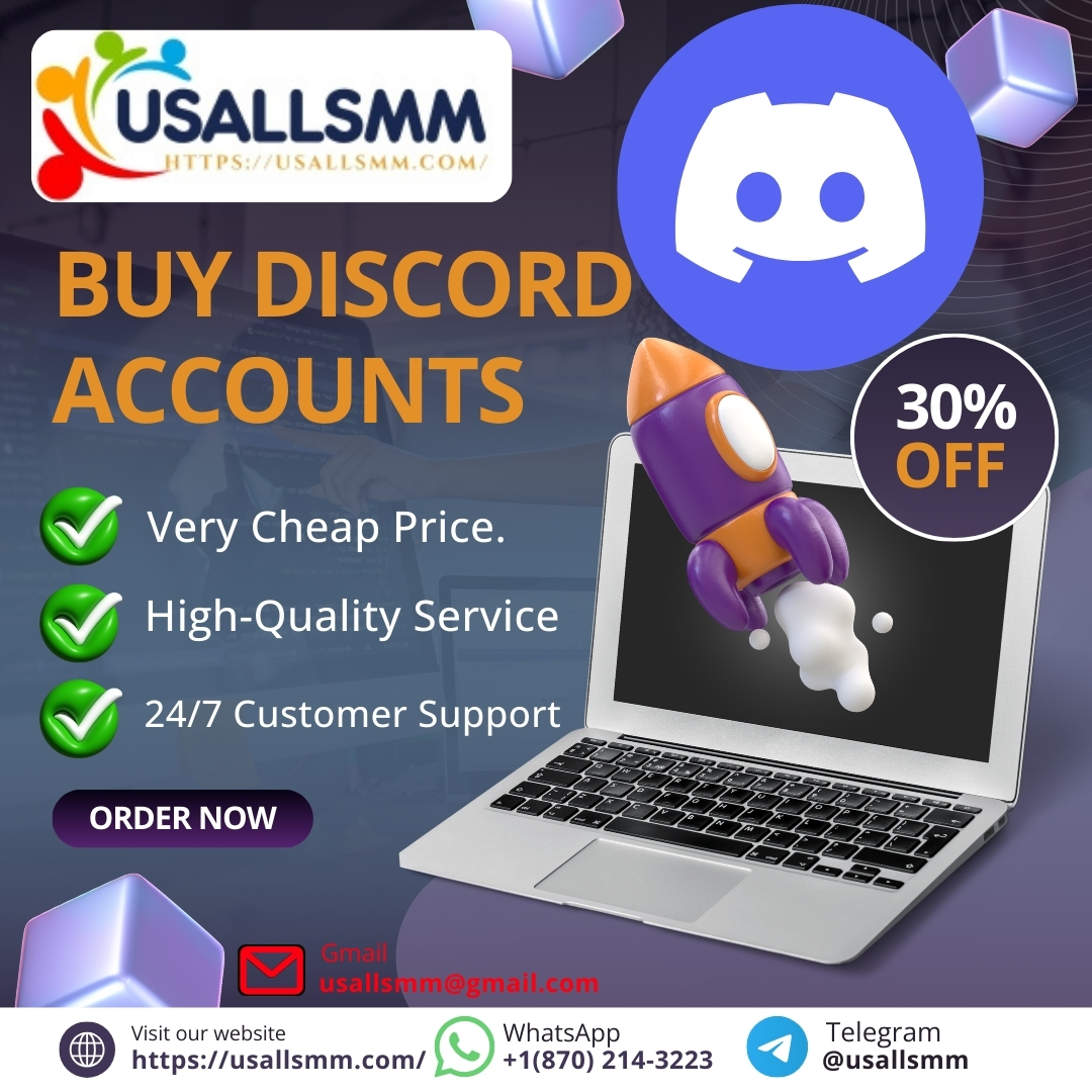 Buy Discord Accounts - 100% USA/UK/CNA/Verified Discord