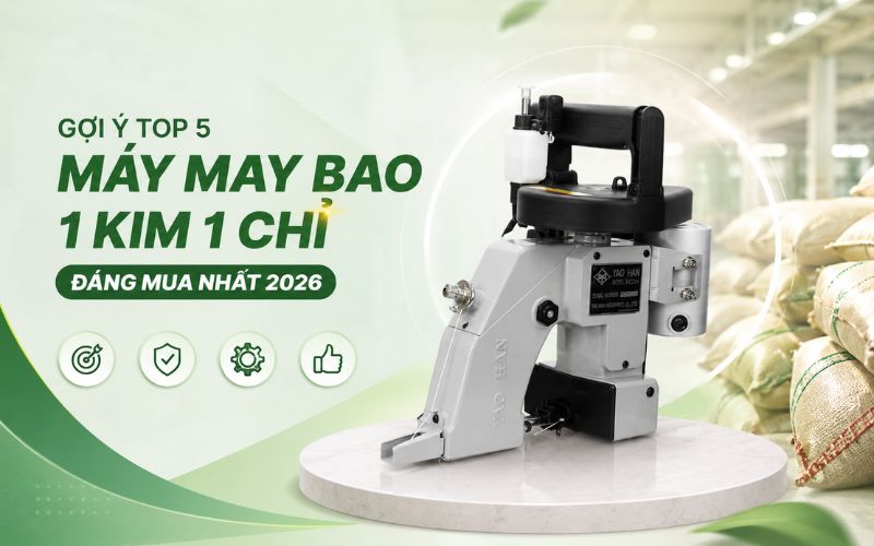 Gợi ý top 5 máy may bao 1 kim 1 chỉ đáng mua nhất...
