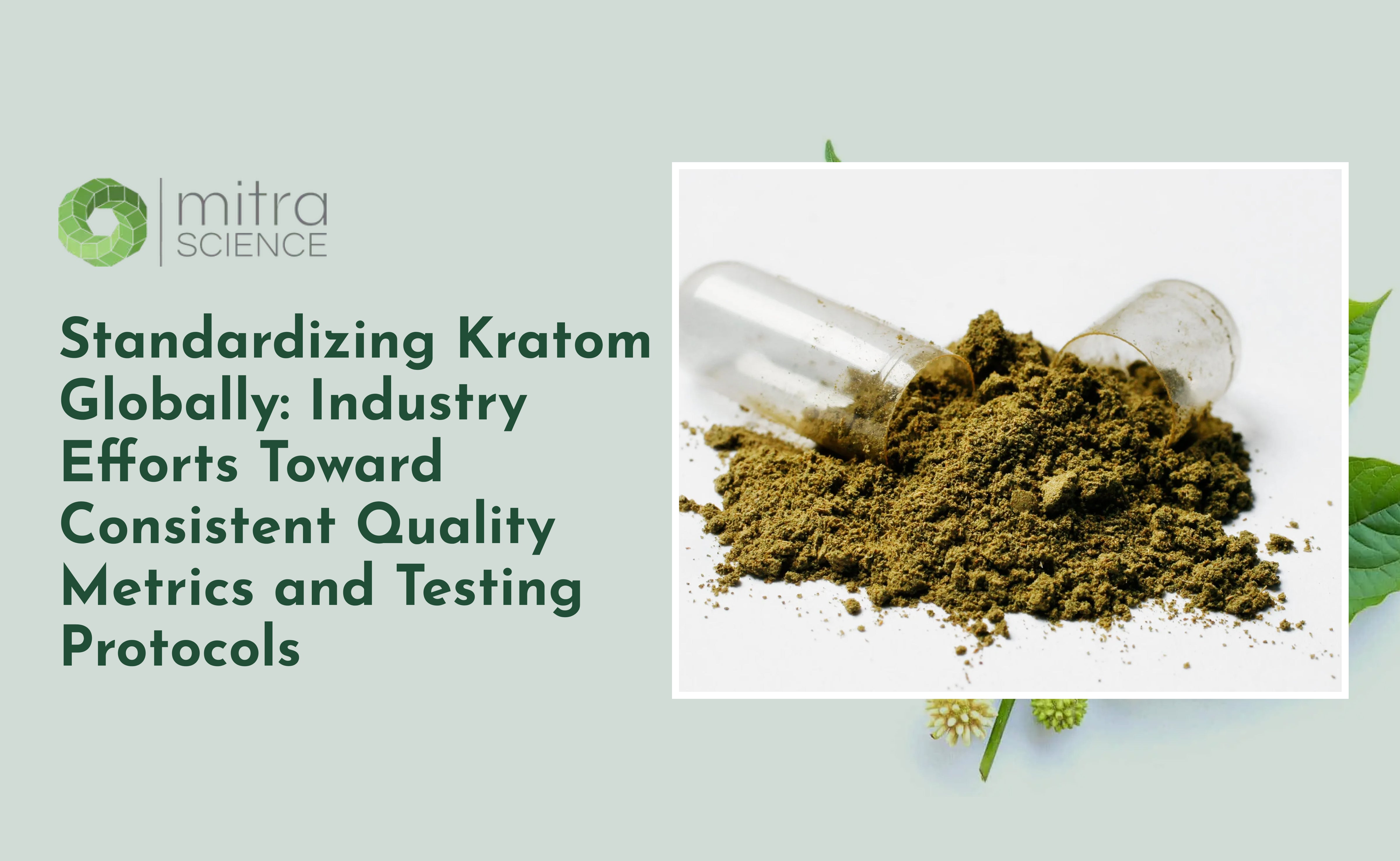 Standardizing Kratom Globally: Industry Efforts Toward Consistent Qual  – mitrascience