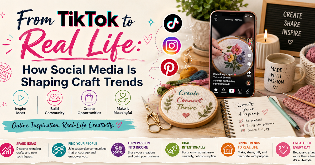 From TikTok to Real Life: How Social Media Is Shaping Craft Trends