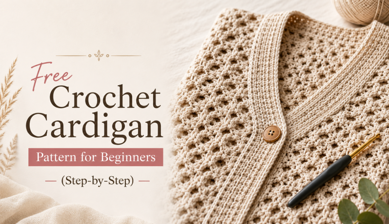 Free Crochet Cardigan Pattern for Beginners (Step-by-Step): knitpro — LiveJournal