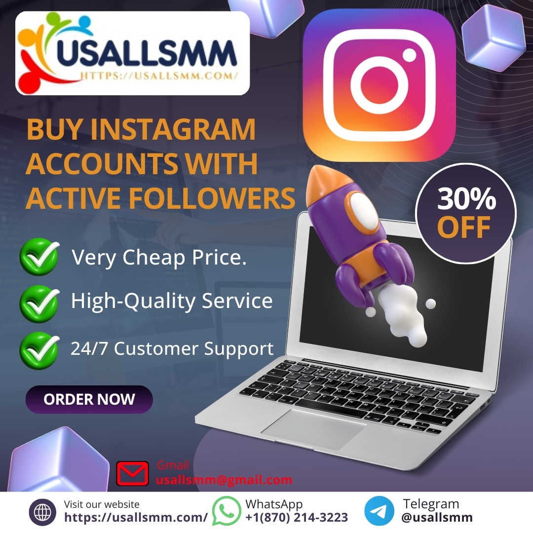 Buy Instagram Accounts - 100% USA/UK/CNA/ Instagram
