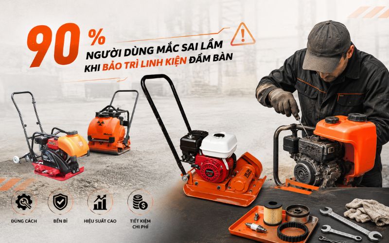 90% Người dùng mắc sai lầm khi bảo trì linh kiện đầm...