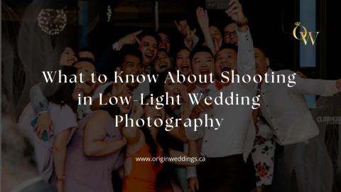 What to Know About Shooting in Low-Light Wedding Photography