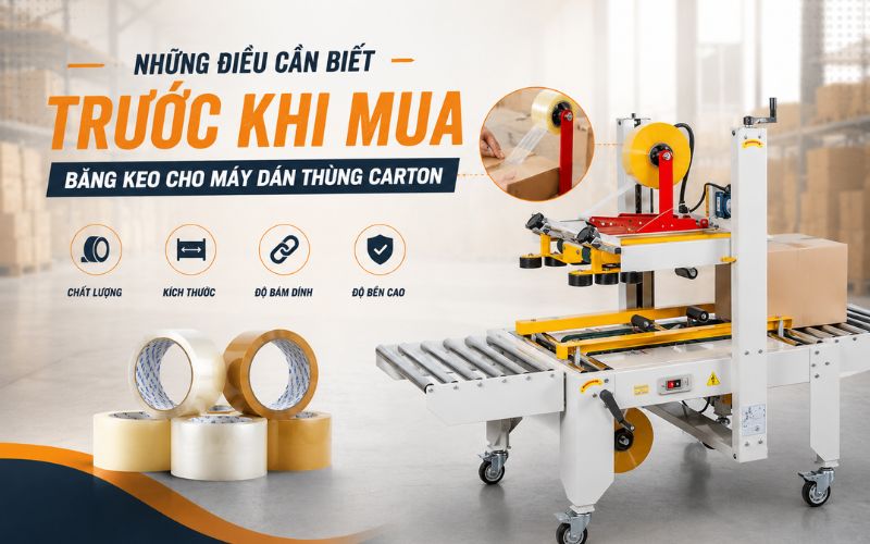 Những điều cần biết trước khi mua băng keo cho máy dán...